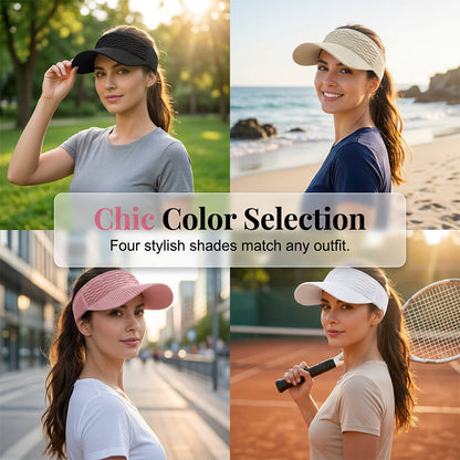 🏆BIG SALE BUY 1 FREE 1🎉Women's Breathable Knit Sun Visor Hat