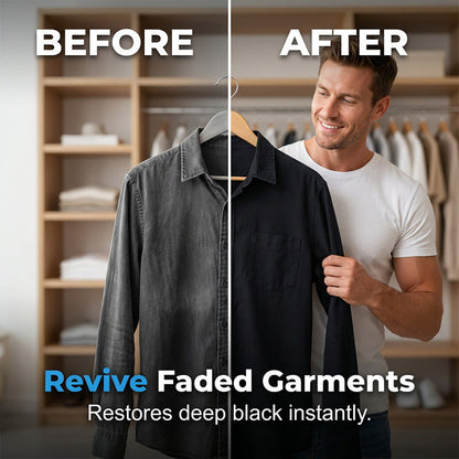 👕 50% DE DESCONTO – Folhas para Escurecimento de Roupas | Preto intenso, restaura cores & fácil de usar