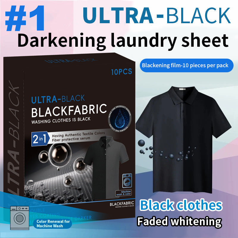 👕 50% DE DESCONTO – Folhas para Escurecimento de Roupas | Preto intenso, restaura cores & fácil de usar