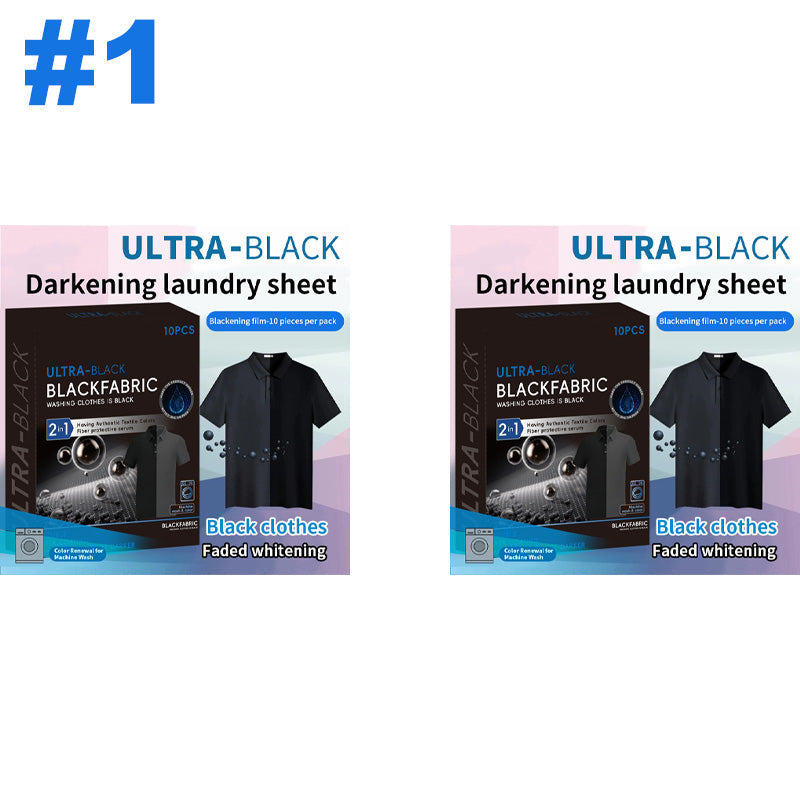 👕 50% DE DESCONTO – Folhas para Escurecimento de Roupas | Preto intenso, restaura cores & fácil de usar