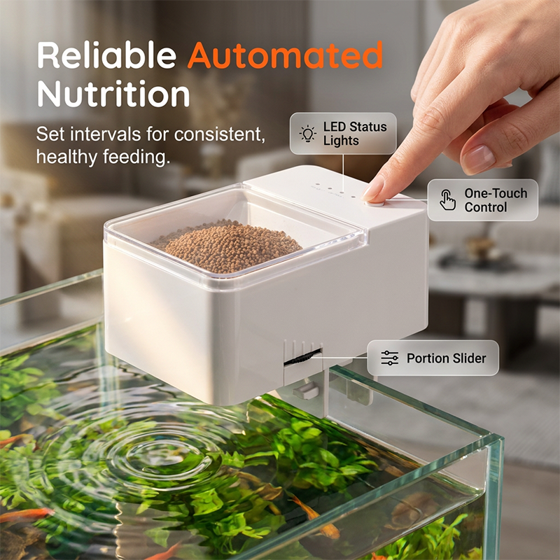 🐠 50% DE DESCONTO – Alimentador Automático para Peixes com Temporizador | Até 30 dias de autonomia, ideal para tutores ocupados 😴