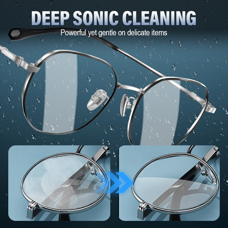 💎 50% DE DESCONTO – Limpeza Ultrassónica para Joias e Óculos | Profunda, suave & eficaz