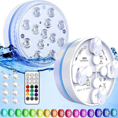 💡 50% DE DESCONTO – Luzes LED Submersíveis para Piscina com Controlo RF | Efeitos de cores, fáceis de instalar & impermeáveis