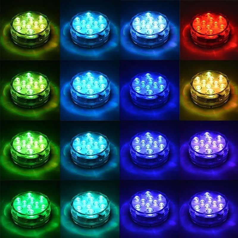 💡 50% DE DESCONTO – Luzes LED Submersíveis para Piscina com Controlo RF | Efeitos de cores, fáceis de instalar & impermeáveis