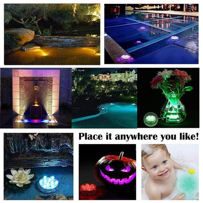 💡 50% DE DESCONTO – Luzes LED Submersíveis para Piscina com Controlo RF | Efeitos de cores, fáceis de instalar & impermeáveis