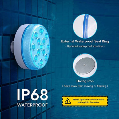 💡 50% DE DESCONTO – Luzes LED Submersíveis para Piscina com Controlo RF | Efeitos de cores, fáceis de instalar & impermeáveis