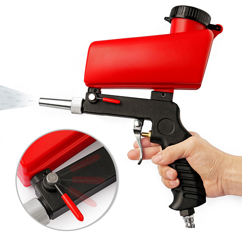 🔧 50% DE DESCONTO – Pistola Portátil de Jato de Areia Pneumática | Remove ferrugem, polia & detalha superfícies 🚀