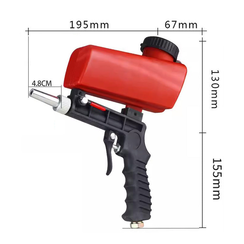 🔧 50% DE DESCONTO – Pistola Portátil de Jato de Areia Pneumática | Remove ferrugem, polia & detalha superfícies 🚀