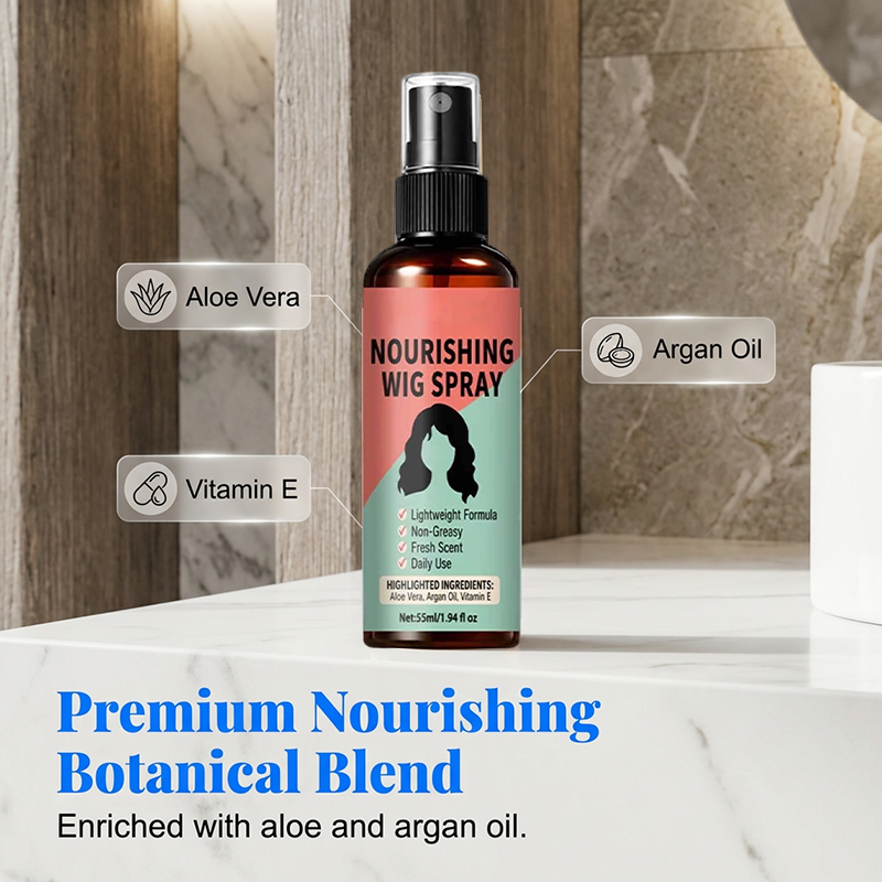 ✨ 50% DE DESCONTO – Spray Leve para Peruca com Nutrição sem Enxágue | Revitaliza, fácil aplicar & sem resíduos 🧖‍♀️