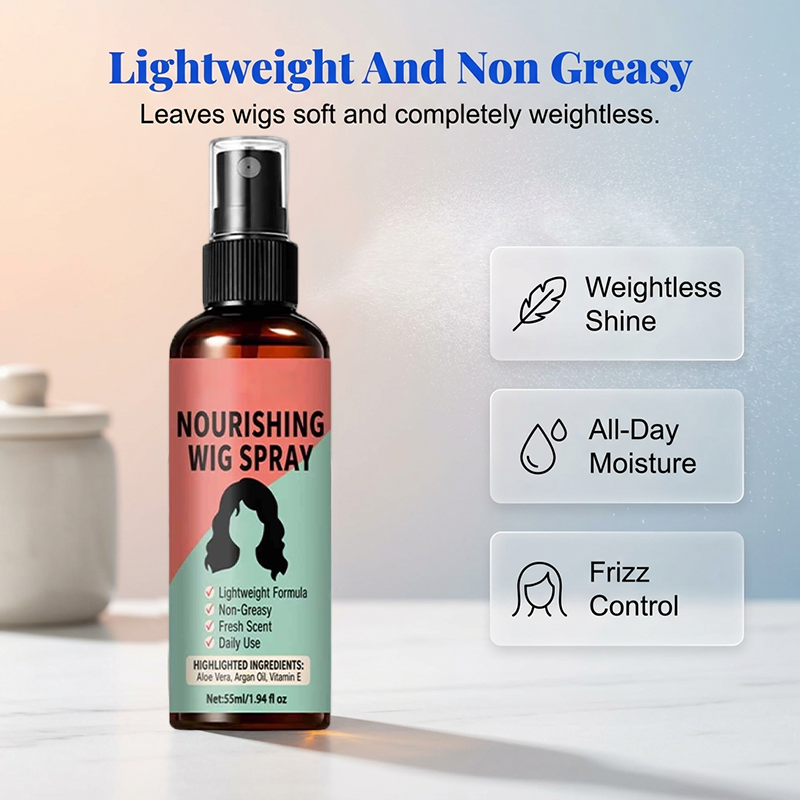 ✨ 50% DE DESCONTO – Spray Leve para Peruca com Nutrição sem Enxágue | Revitaliza, fácil aplicar & sem resíduos 🧖‍♀️