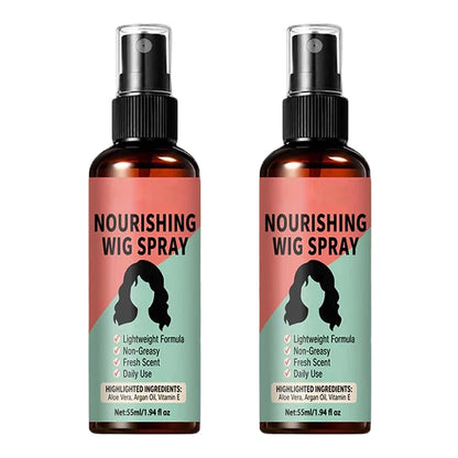 ✨ 50% DE DESCONTO – Spray Leve para Peruca com Nutrição sem Enxágue | Revitaliza, fácil aplicar & sem resíduos 🧖‍♀️