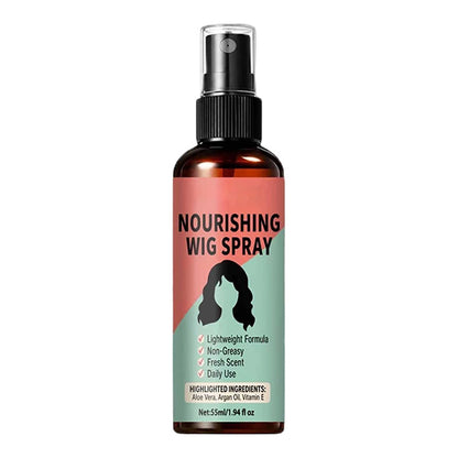 ✨ 50% DE DESCONTO – Spray Leve para Peruca com Nutrição sem Enxágue | Revitaliza, fácil aplicar & sem resíduos 🧖‍♀️