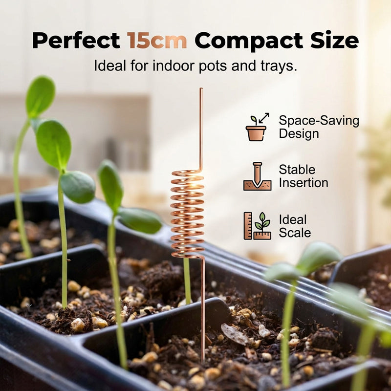 🌿 50% DE DESCONTO – Estacas para Plantas com Antena Espiral de Cobre | Promove crescimento, duráveis & ideais para jardim 🔥