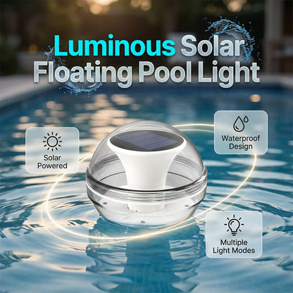 💡 50% DE DESCONTO – Luz Solar Flutuante para Piscina | Ilumina, decora & automática 🌊