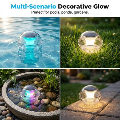 💡 50% DE DESCONTO – Luz Solar Flutuante para Piscina | Ilumina, decora & automática 🌊