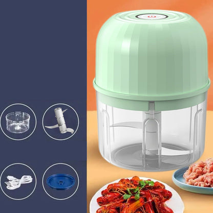 ⚡ 50% DE DESCONTO – Picador Elétrico Mini de Alimentos Sem Fio | Rápido, prático & fácil de limpar