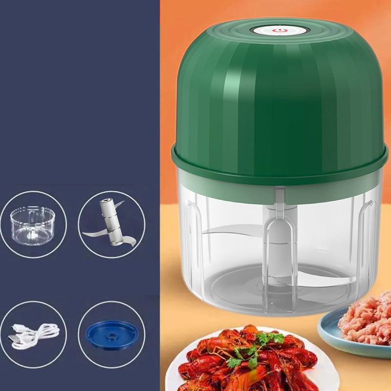 ⚡ 50% DE DESCONTO – Picador Elétrico Mini de Alimentos Sem Fio | Rápido, prático & fácil de limpar