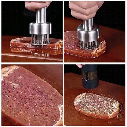 🥩 50% DE DESCONTO – Amaciante de Carne com Agulhas em Aço 304 | Macia, rápida & mantém os sucos