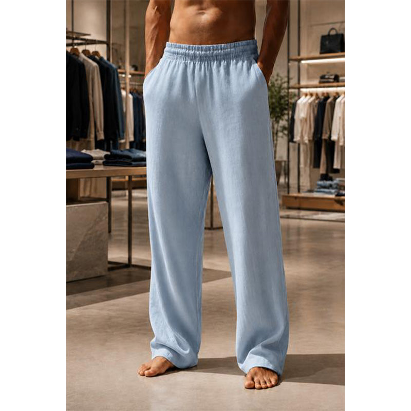 👖 50% DE DESCONTO – Calças Casuais de Linho para Homem | Leves, confortáveis & ideais para o verão