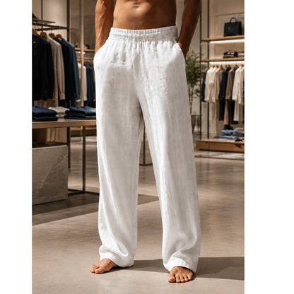 👖 50% DE DESCONTO – Calças Casuais de Linho para Homem | Leves, confortáveis & ideais para o verão