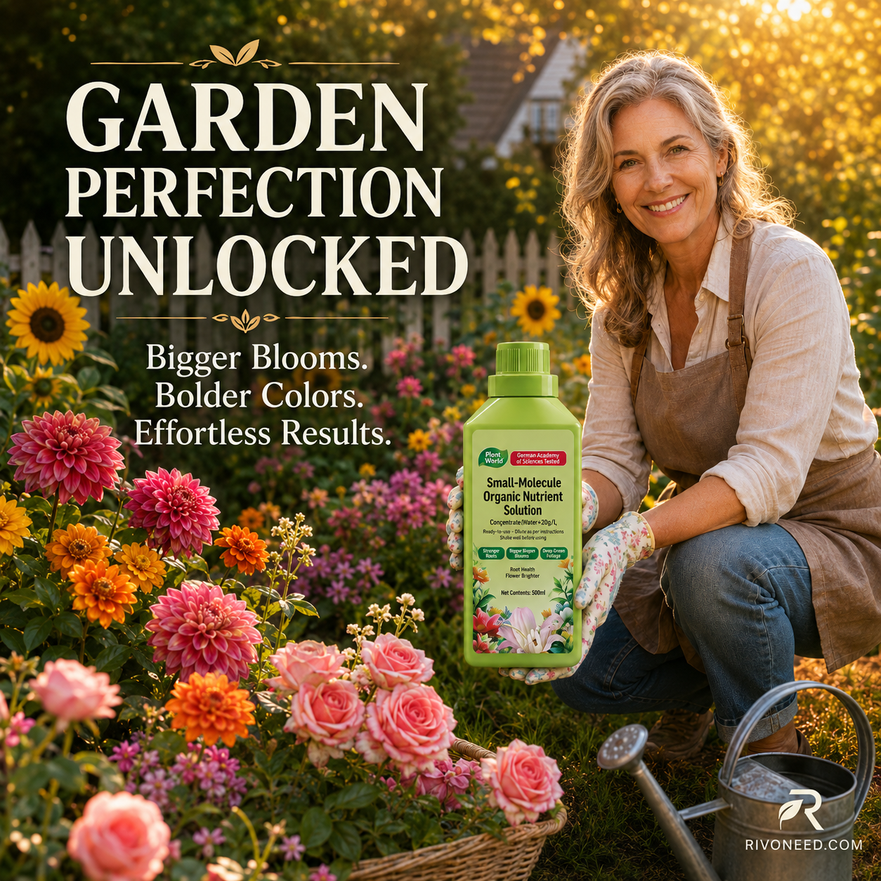 🌱 50% DE DESCONTO – Solução Nutriente Orgânica para Plantas | Promove crescimento, suave para mudas & absorção rápida
