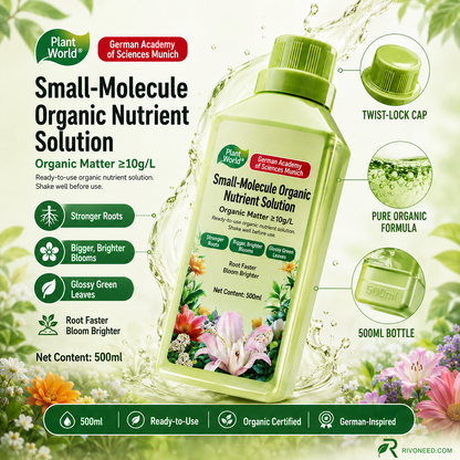 🌱 50% DE DESCONTO – Solução Nutriente Orgânica para Plantas | Promove crescimento, suave para mudas & absorção rápida