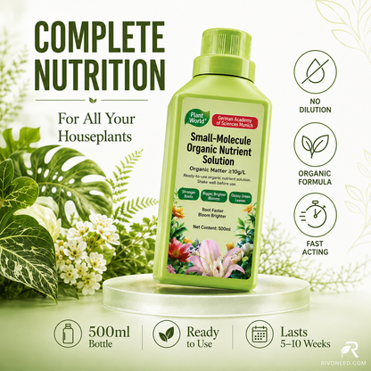 🌱 50% DE DESCONTO – Solução Nutriente Orgânica para Plantas | Promove crescimento, suave para mudas & absorção rápida
