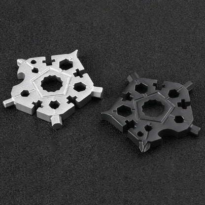🔧 50% DE DESCONTO – Chave Multifunção 23 em 1 Forma de Floco de Neve | Compacta, versátil & prática para reparos