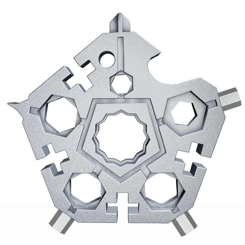 🔧 50% DE DESCONTO – Chave Multifunção 23 em 1 Forma de Floco de Neve | Compacta, versátil & prática para reparos