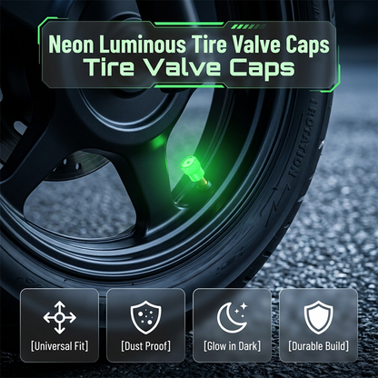 🚗 50% DE DESCONTO – Tampa de Válvula de Pneu Universal Luminosa | Visível à noite, fácil instalação & segurança extra