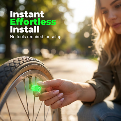 🚗 50% DE DESCONTO – Tampa de Válvula de Pneu Universal Luminosa | Visível à noite, fácil instalação & segurança extra