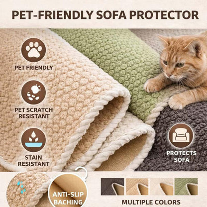 🛋️ 50% DE DESCONTO – Capa Antiderrapante para Sofá | Extra macia, lavável, resistente a arranhões & amiga dos pets 🐾
