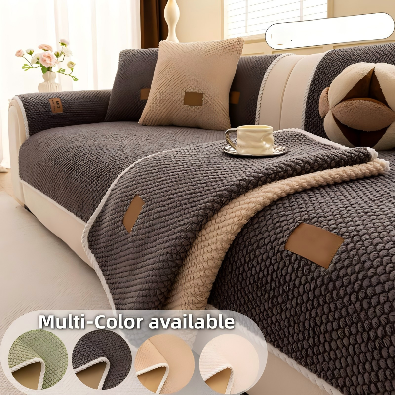 🛋️ 50% DE DESCONTO – Capa Antiderrapante para Sofá | Extra macia, lavável, resistente a arranhões & amiga dos pets 🐾