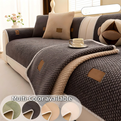 🛋️ 50% DE DESCONTO – Capa Antiderrapante para Sofá | Extra macia, lavável, resistente a arranhões & amiga dos pets 🐾