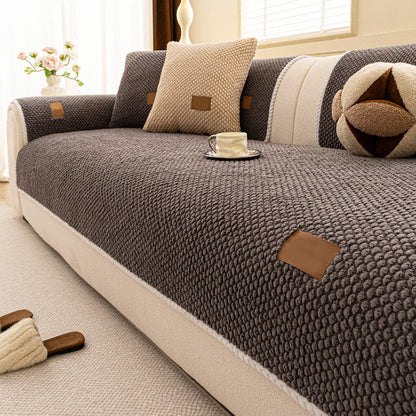 🛋️ 50% DE DESCONTO – Capa Antiderrapante para Sofá | Extra macia, lavável, resistente a arranhões & amiga dos pets 🐾