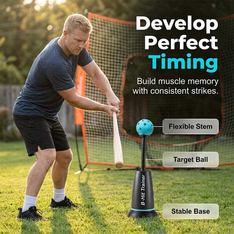 ⚾ 50% DE DESCONTO – Treinador de Ajustável para Rebatidas de Basebol | A ferramenta definitiva para treino, ajustável & eficaz