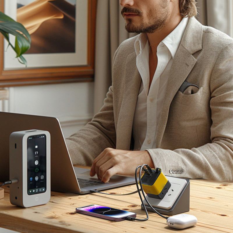 🔋 50% DE DESCONTO – Carregador Rápido 80W com Cabo Type-C Retrátil de 80cm | Potente, compacto & ideal para viagens