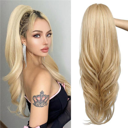 💇‍♀️ 50% DE DESCONTO – Peruca de Rabo de Cavalo Alto Multicamadas | Nova coleção, volume natural & fácil de usar 🎀