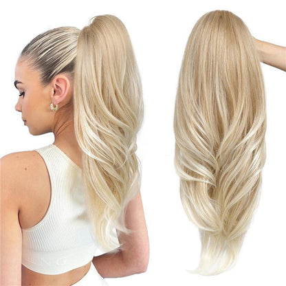💇‍♀️ 50% DE DESCONTO – Peruca de Rabo de Cavalo Alto Multicamadas | Nova coleção, volume natural & fácil de usar 🎀