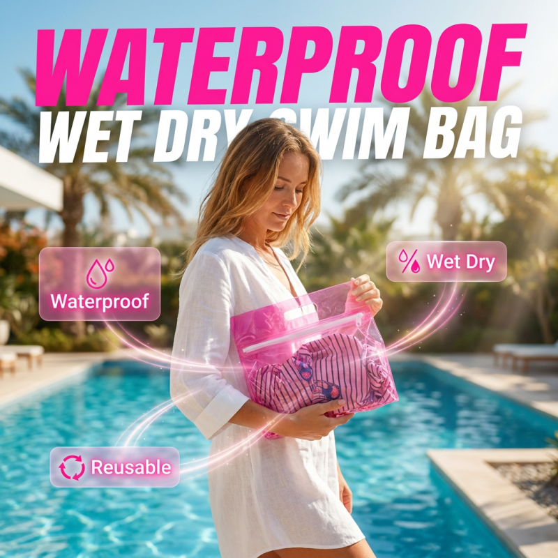 🏊 50% DE DESCONTO – Mochila Impermeável para Roupa de Banho | Leve, prática & ideal para piscina e praia