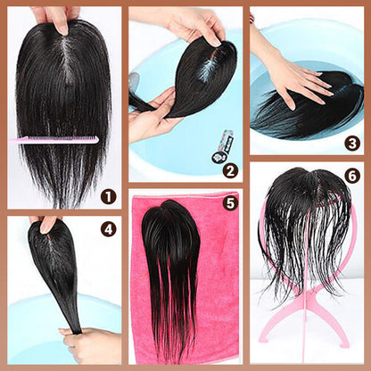 💇‍♀️ 50% DE DESCONTO – Extensão Capilar Clip-in Preto Natural | Invisível, ideal para cabelos finos & aspeto natural ✨🖤
