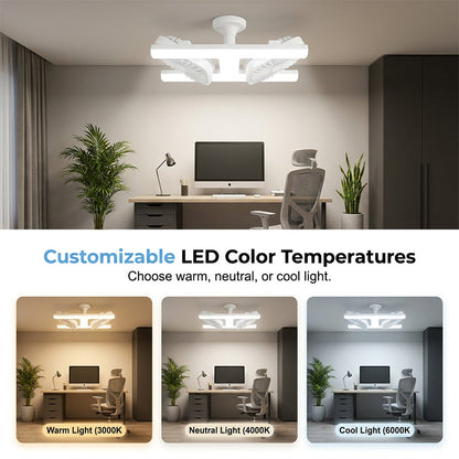 💡 50% DE DESCONTO – Ventilador de Teto Duplo com Luz LED | Design moderno, controle remoto & ideal para sala e quarto 🌬️✨