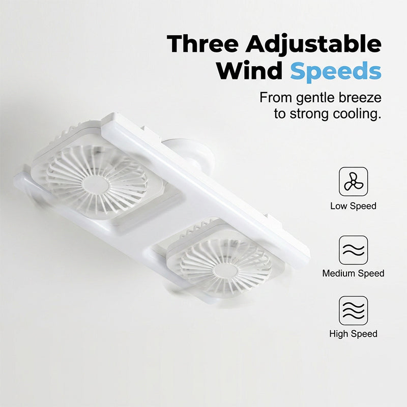 💡 50% DE DESCONTO – Ventilador de Teto Duplo com Luz LED | Design moderno, controle remoto & ideal para sala e quarto 🌬️✨