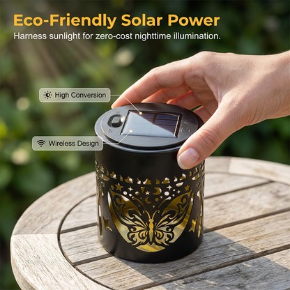 🌙 50% DE DESCONTO – Lâmpada Solar Projetora de Sombras para Exteriores | Decoração noturna, energia solar & fácil instalação ✨🌿