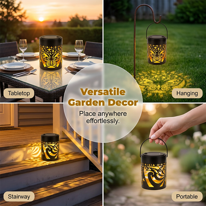 🌙 50% DE DESCONTO – Lâmpada Solar Projetora de Sombras para Exteriores | Decoração noturna, energia solar & fácil instalação ✨🌿