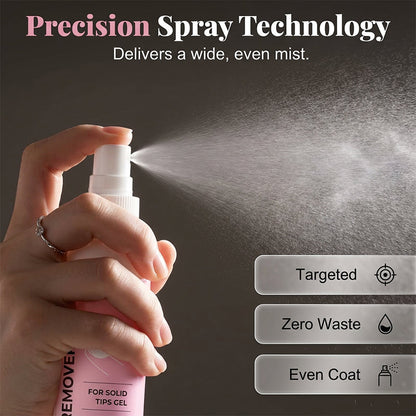 💅 50% DE DESCONTO – Spray Removedor de Adesivo para Unhas Postiças | Remove resíduos sem danificar, fácil aplicação & prática
