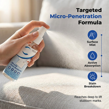 ✨ 50% DE DESCONTO – Spray Removedor de Manchas Milagroso | Remove manchas， difíceis, ação rápida & fácil aplicação
