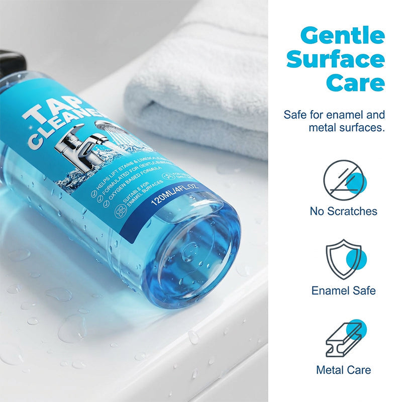 ✨ 50% DE DESCONTO – Limpador de Torneiras com Brilho Intenso | Remove resíduos, polimento fácil & acabamento brilhante 🚰