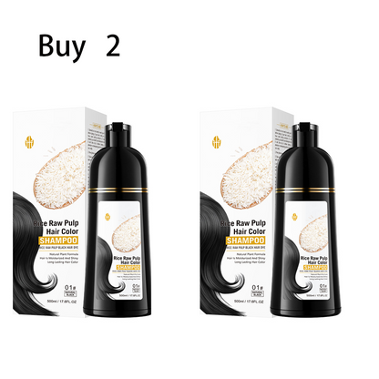 🖤 50% DE DESCONTO – Shampoo Tintura Instantânea para Cabelos Brancos | Cobertura rápida, cor intensa & fácil aplicação 💇‍♀️✨
