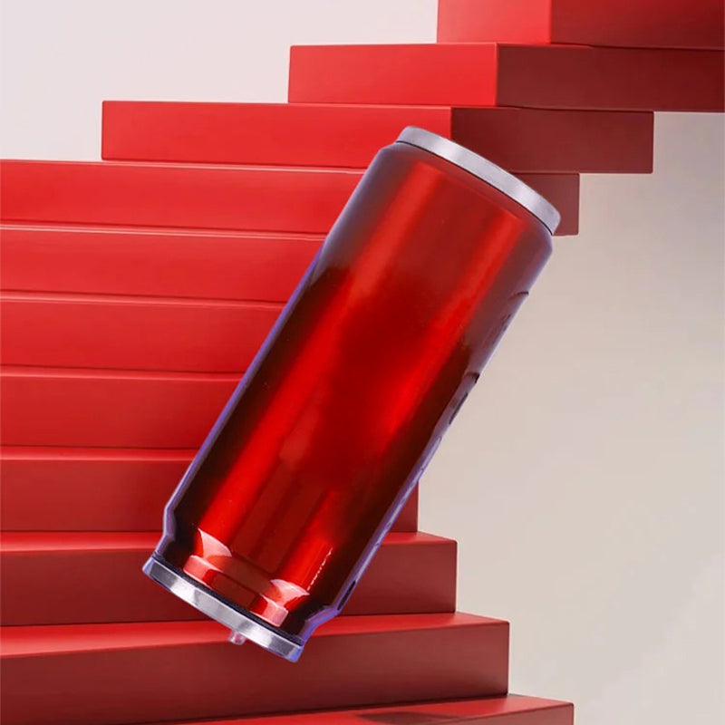 🥤 50% DE DESCONTO – Copo Isolado de Parede Dupla em Aço Inoxidável | Formato de lata de cola, mantém a temperatura & durável ✨🧊